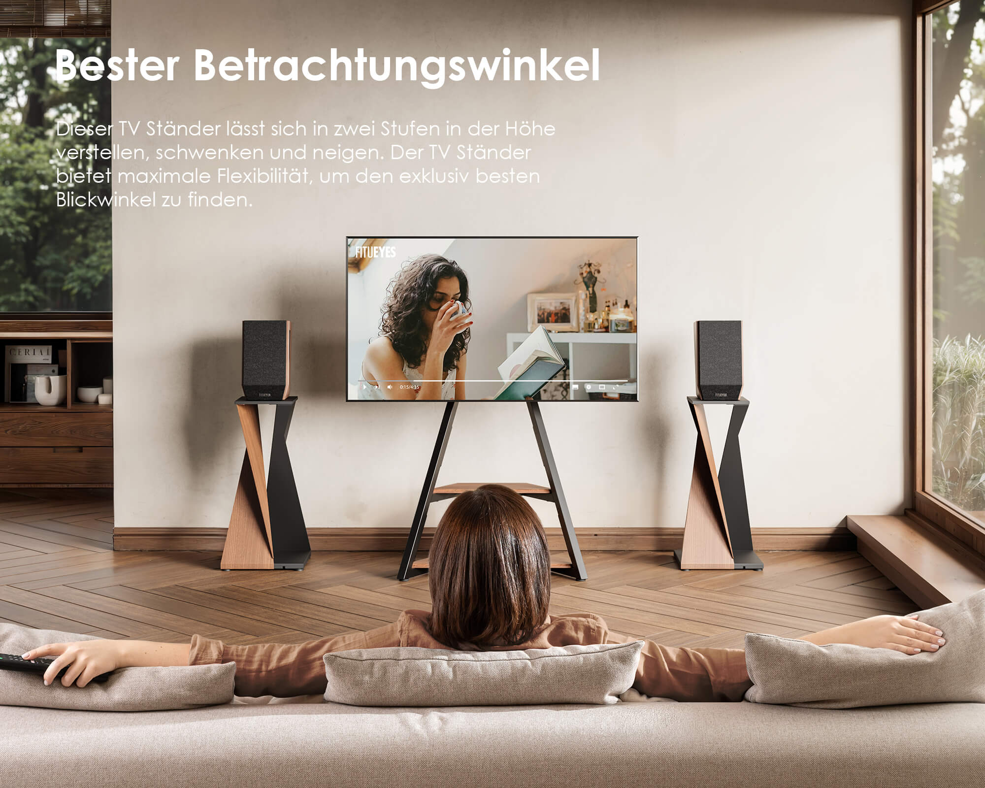 Eiffel TV Standaard met sfeerverlichting