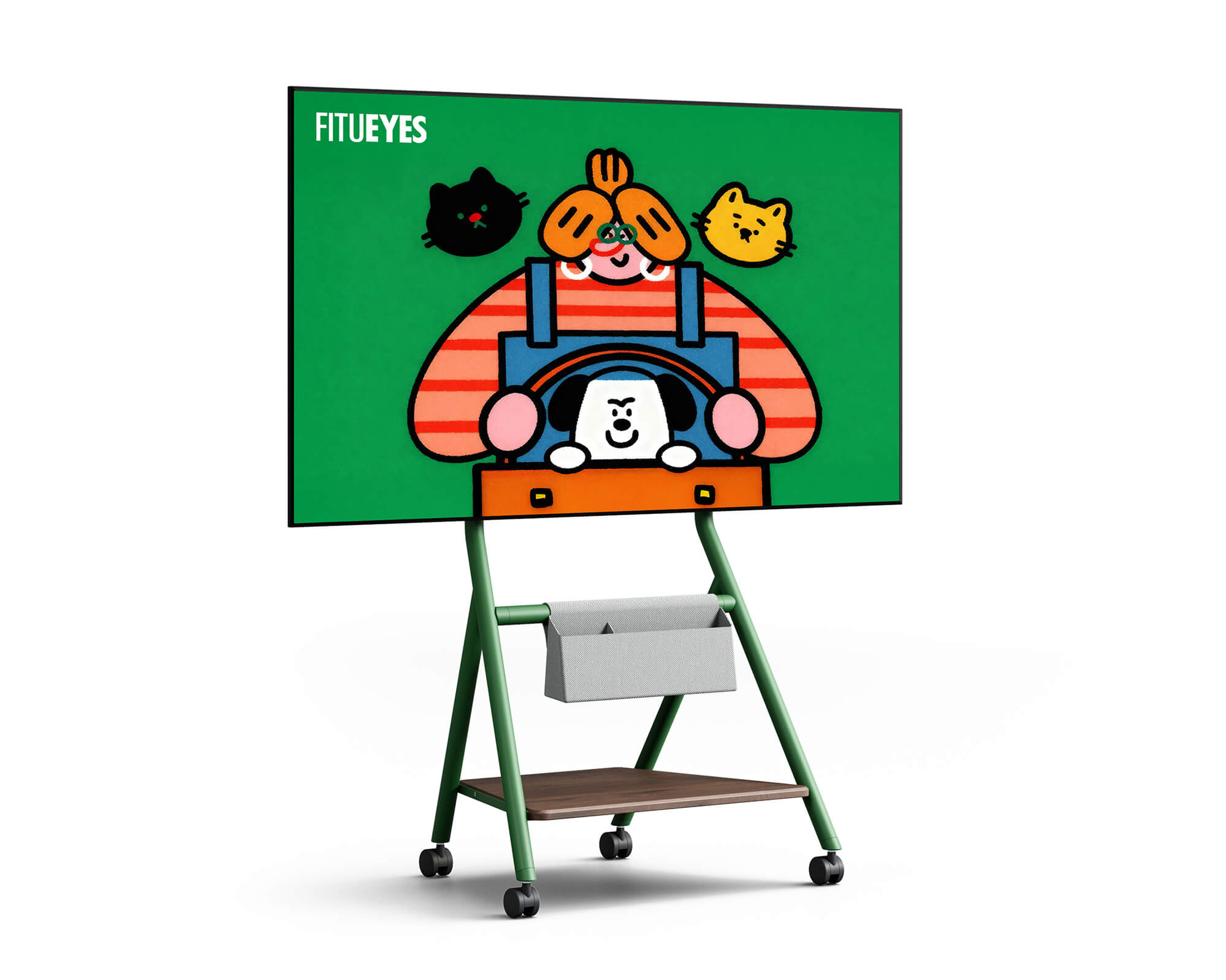 Collector TC65 Supporto tv da terra con ruote