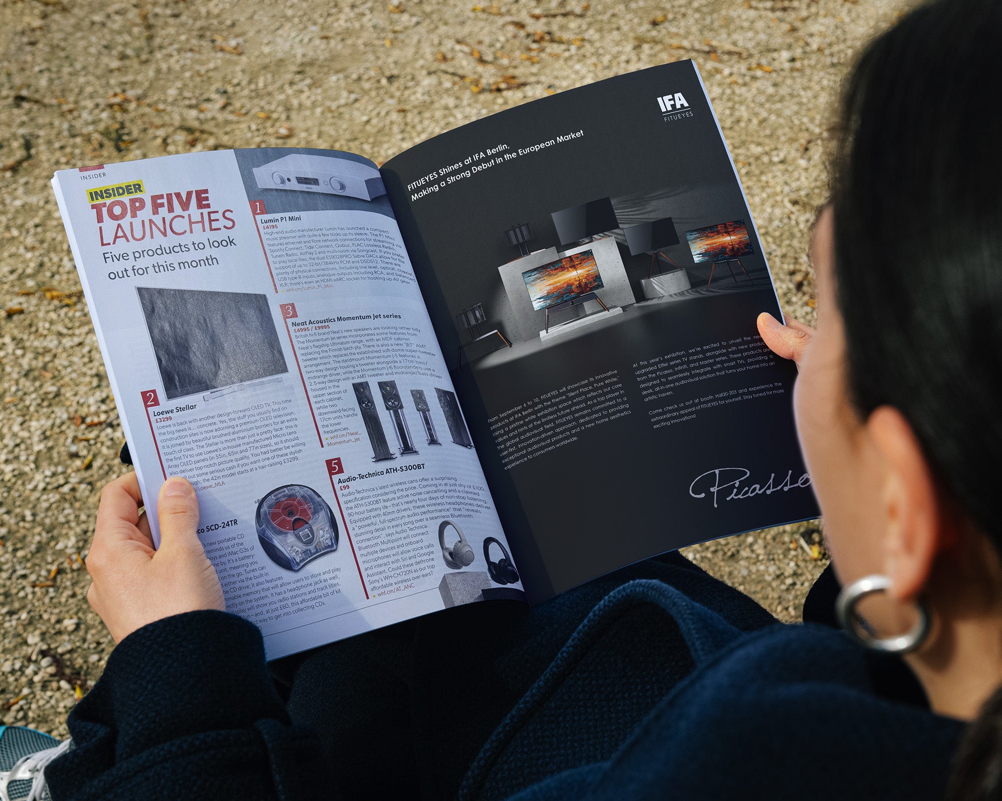 TV Standfuß von Picasso Serie x What HIFI