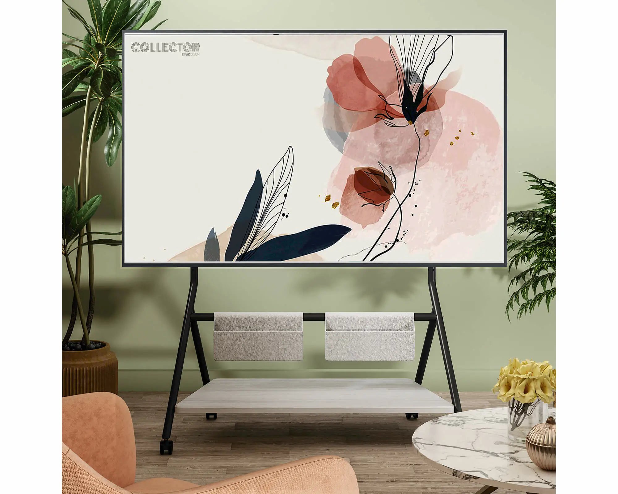 Collector TC88 Supporto tv da terra con ruote