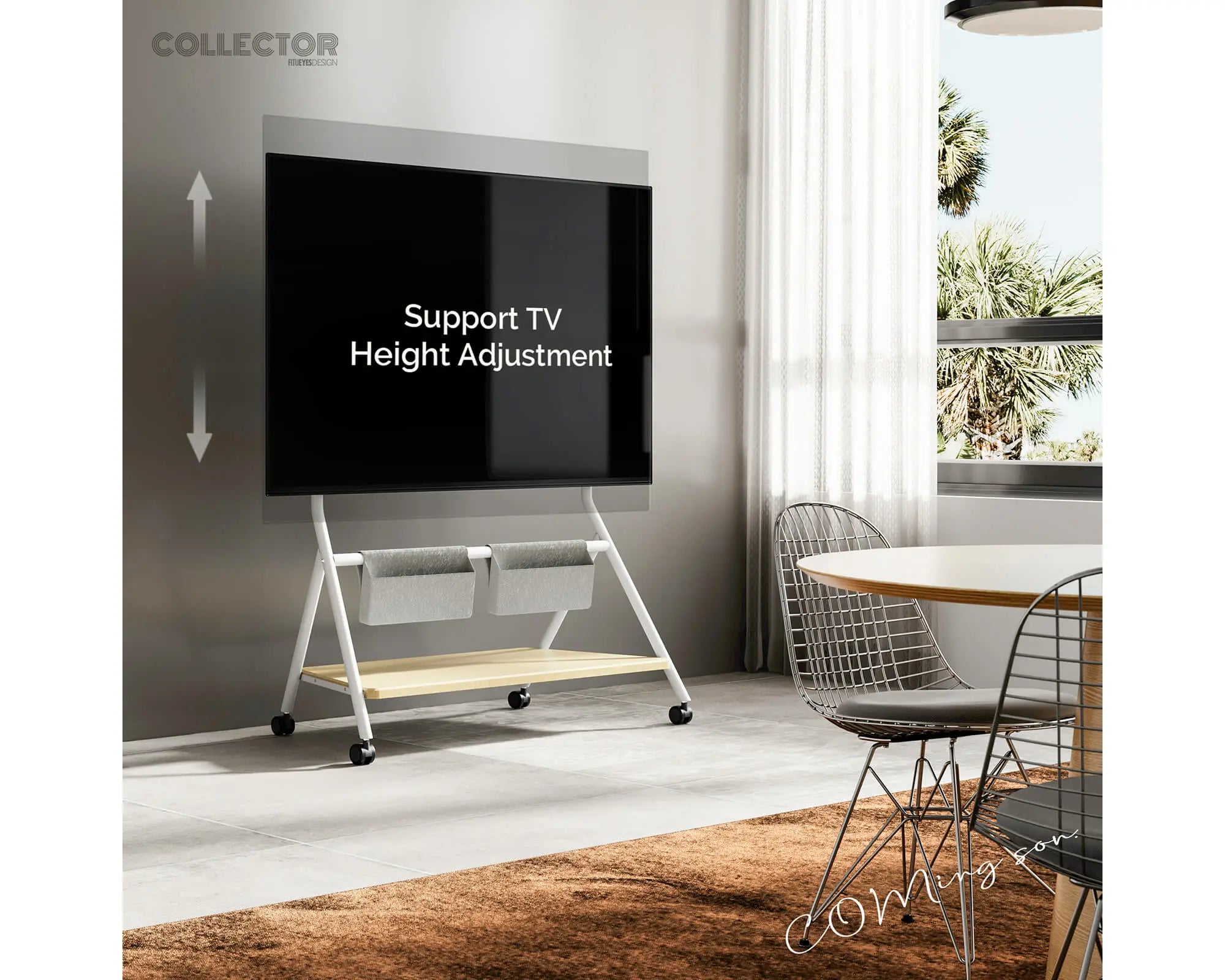 Collector TC88 Supporto tv da terra con ruote