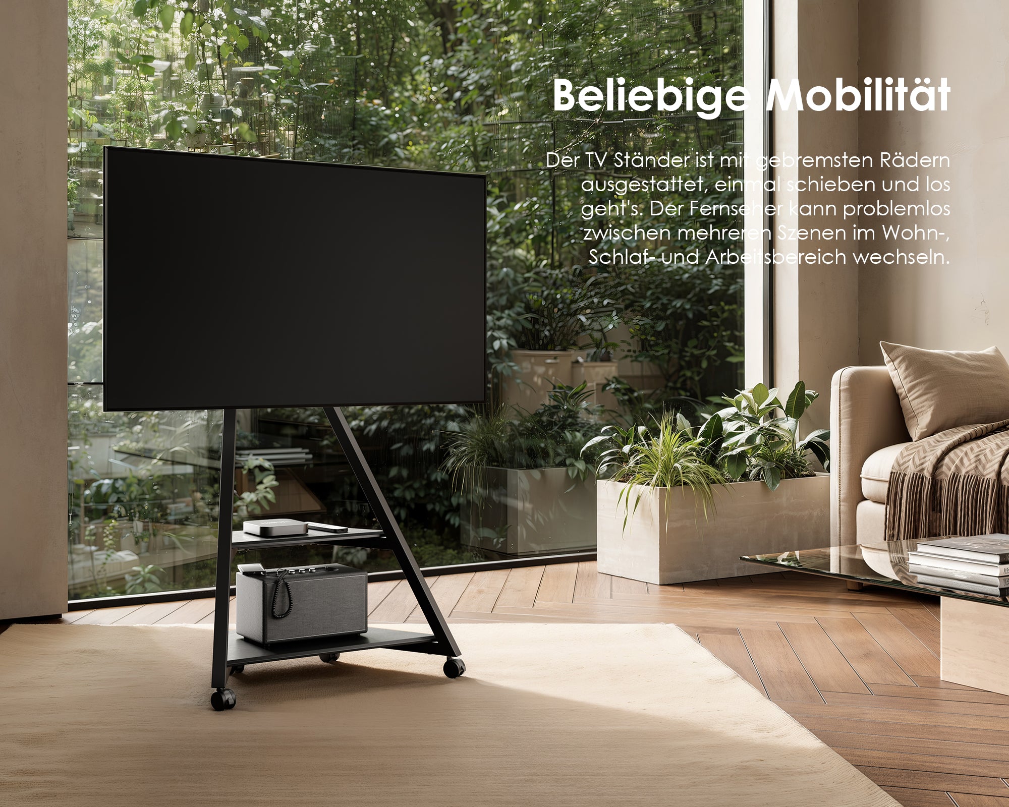 Eiffel FT65 TV-standaard met wielen