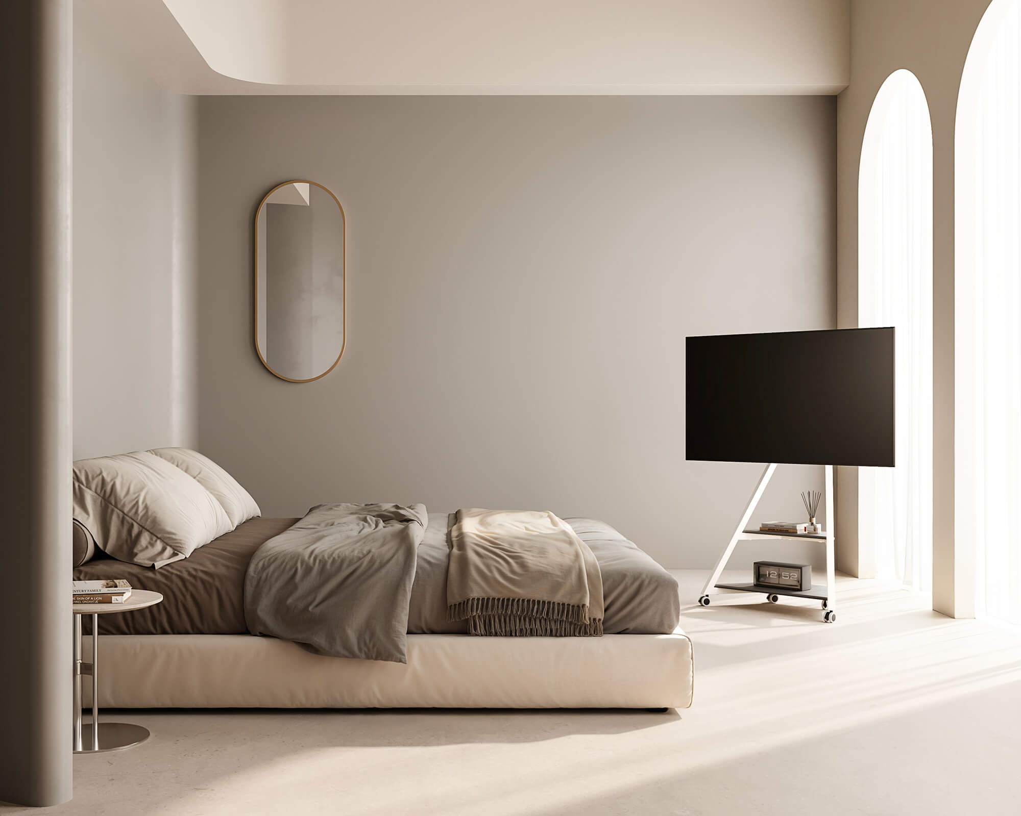 Eiffel Supporto TV con Ruote