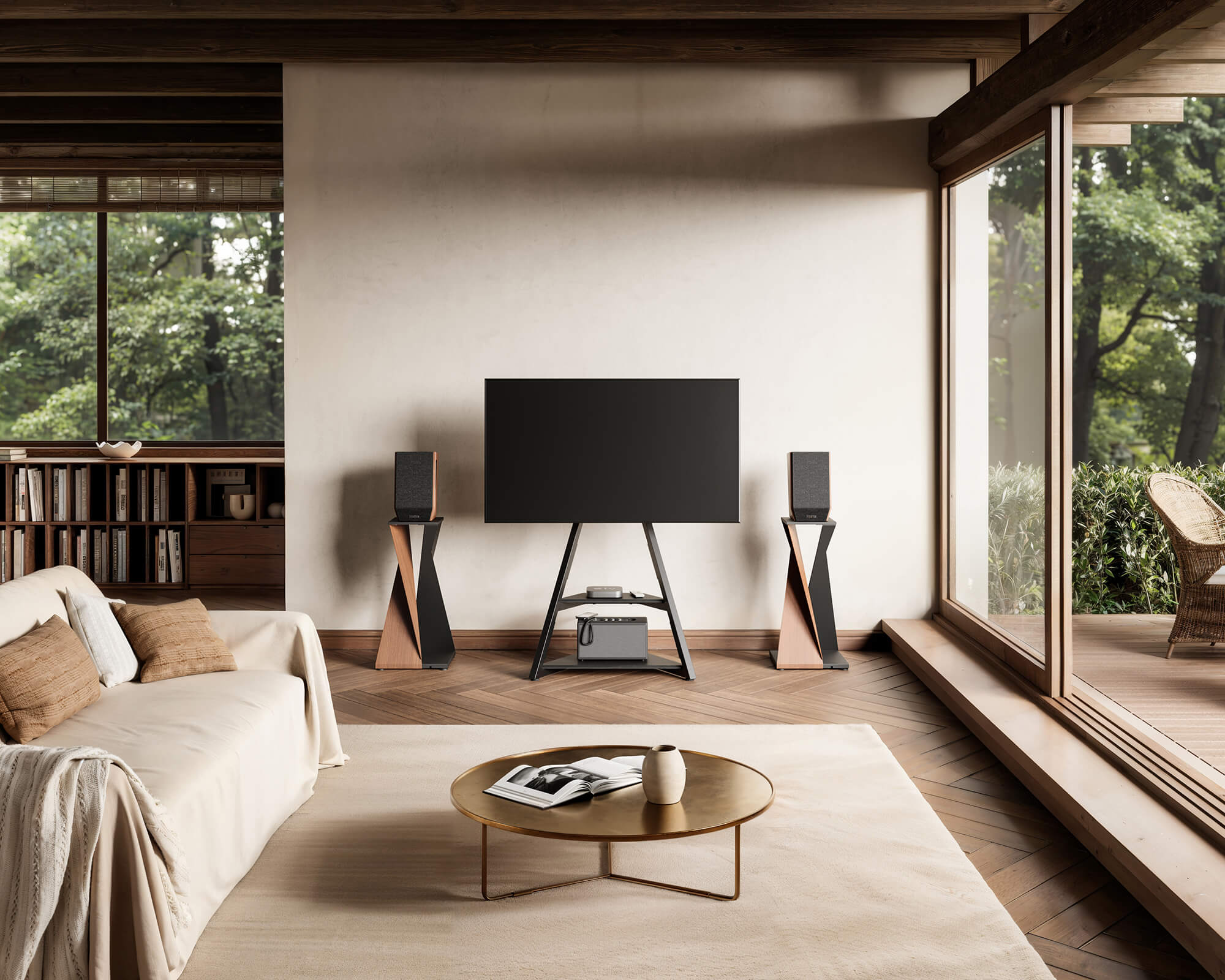 Eiffel Supporto TV con Ruote
