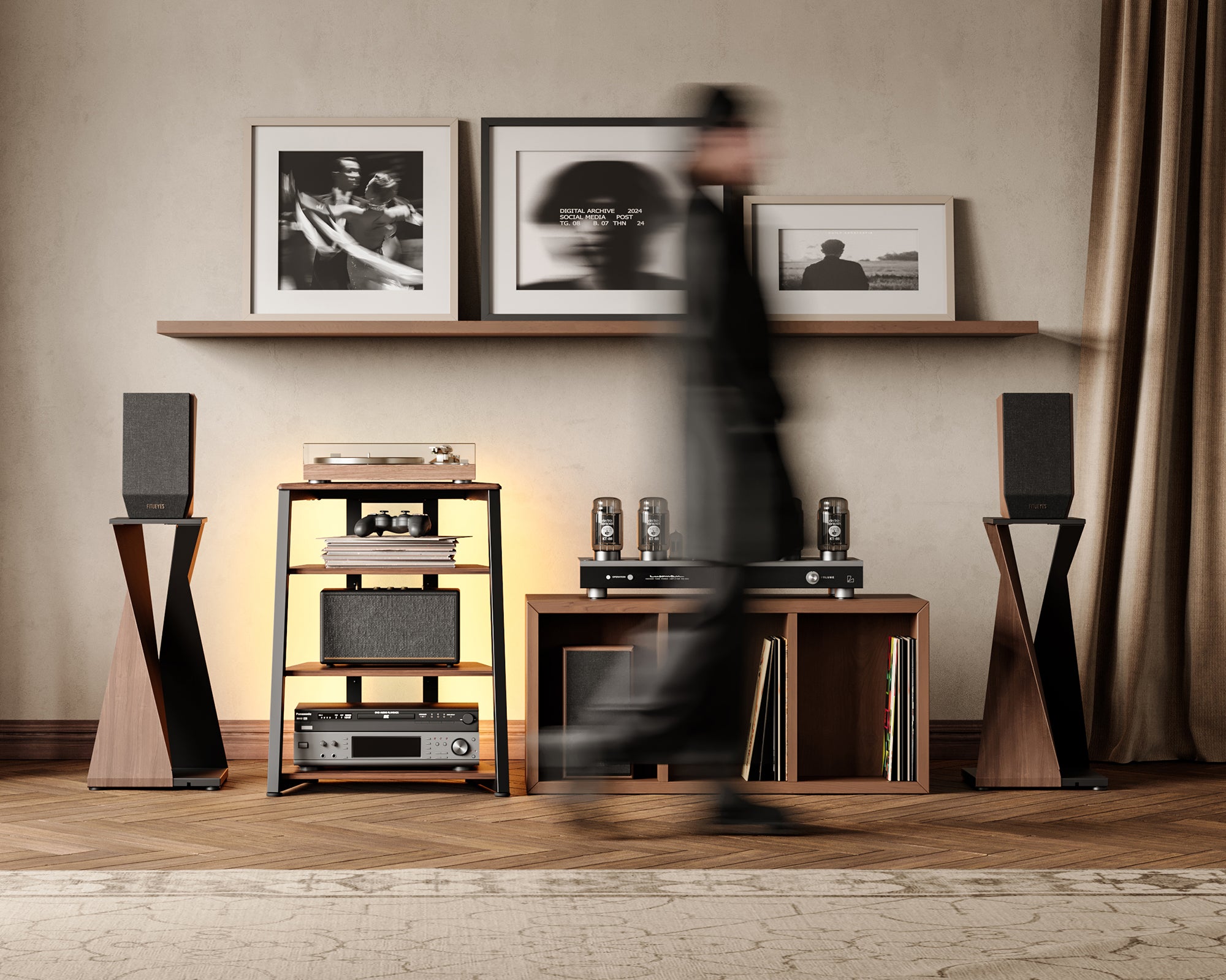 LED Audio Rack für Wohn- und Musikzimmer