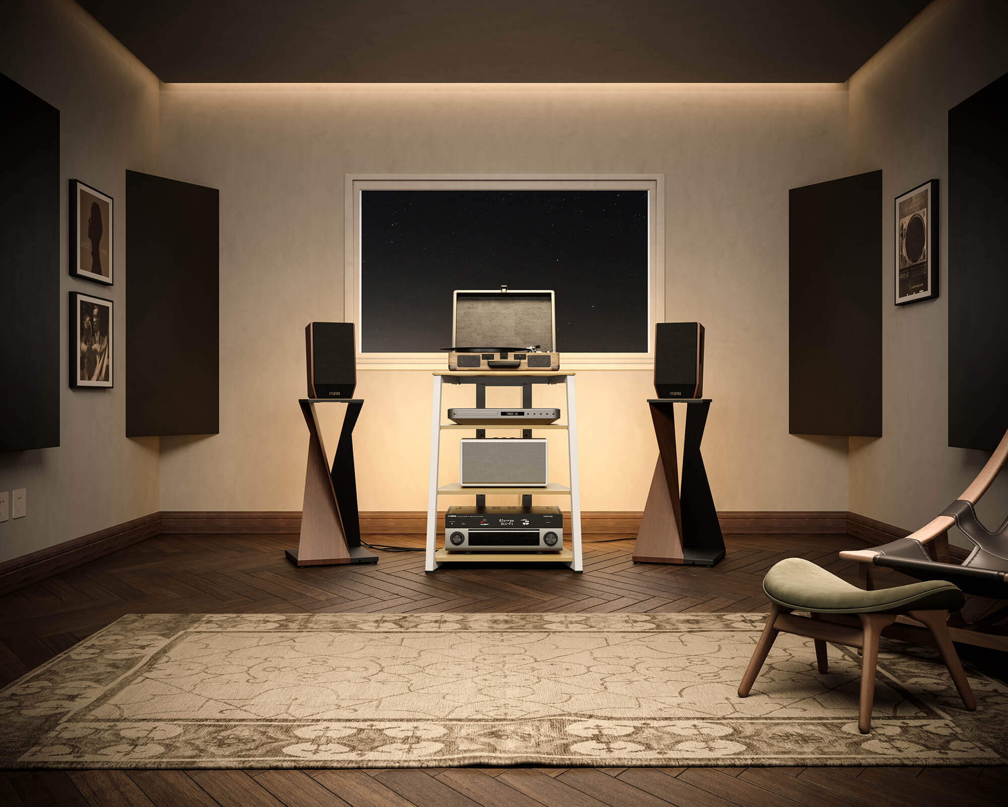 Eiffel V2 AS06 LED Meuble HIFI