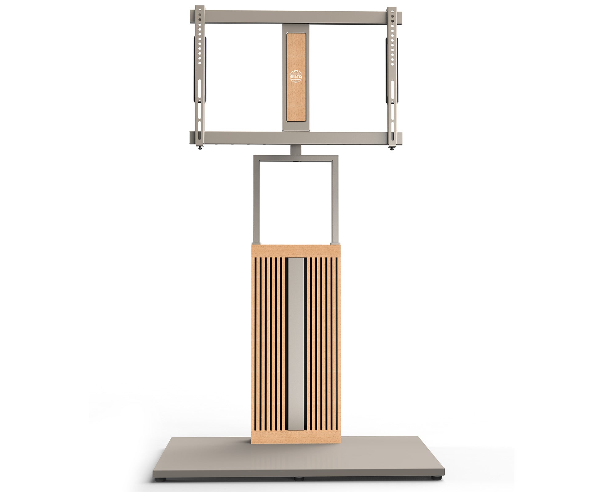 Kamelfarbener TV-Ständer aus Buchenholz