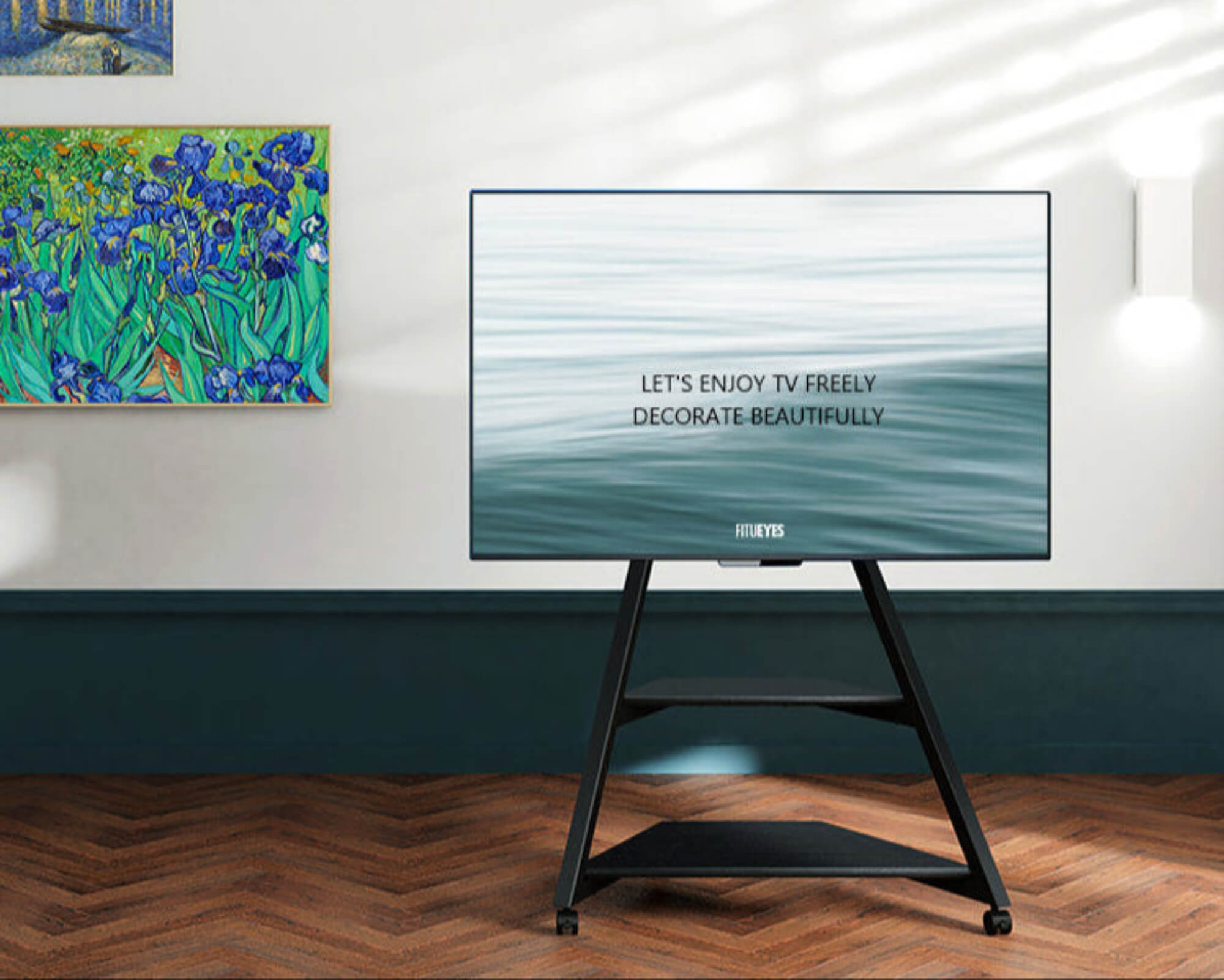 Eiffel Support TV à Roulettes