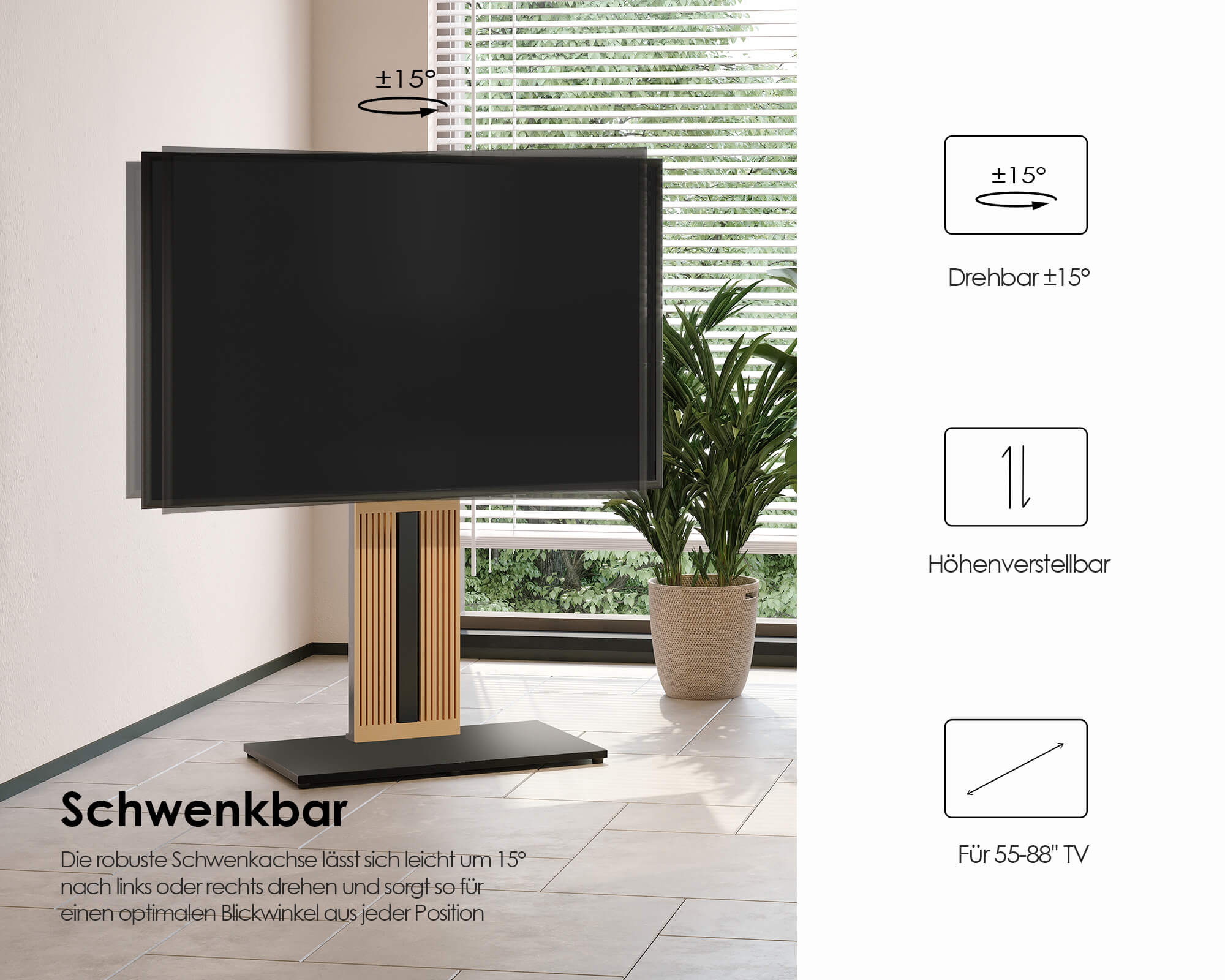 Zen FT88 Supporto da terra per tv