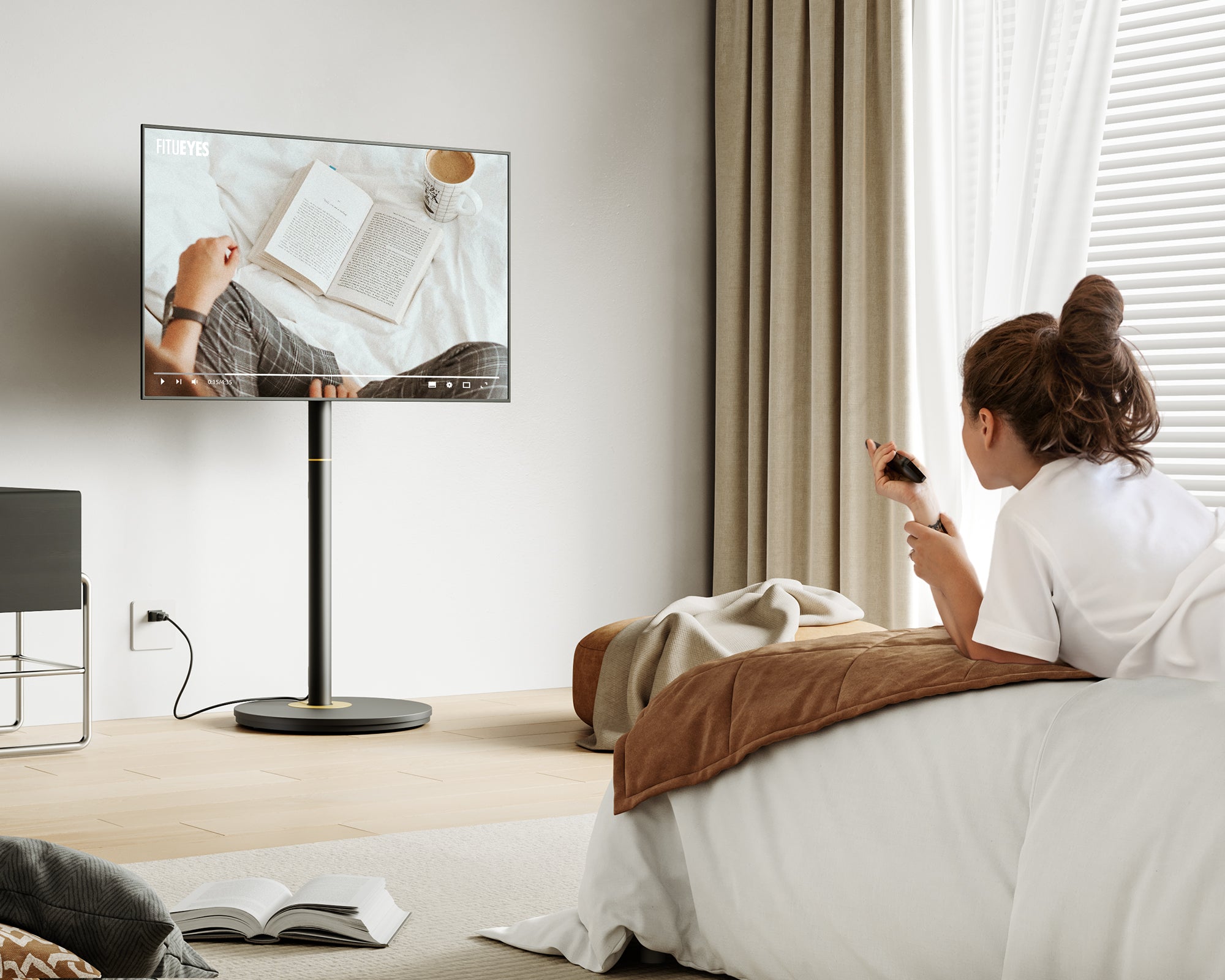 tv standfuss universal im schlafzimmer