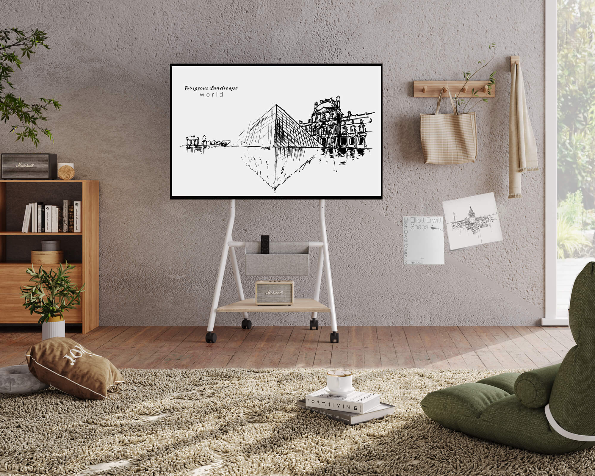 Collector TC65 Floor TV Stand with Wheels