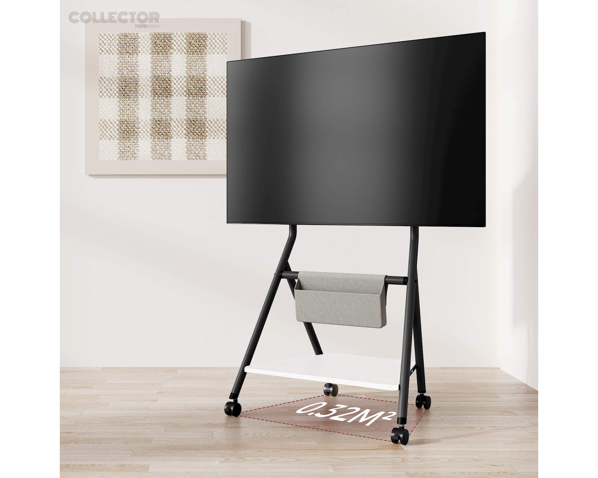 Collector TC65 Support TV à Roulettes
