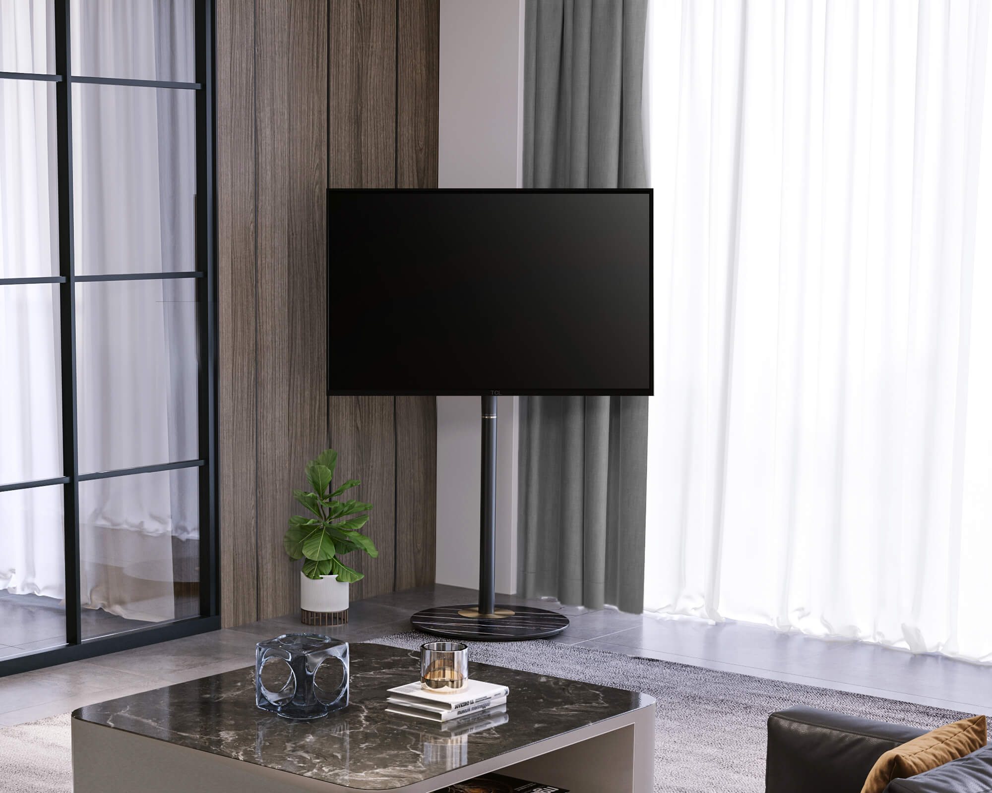 TV-Ständer über Eck