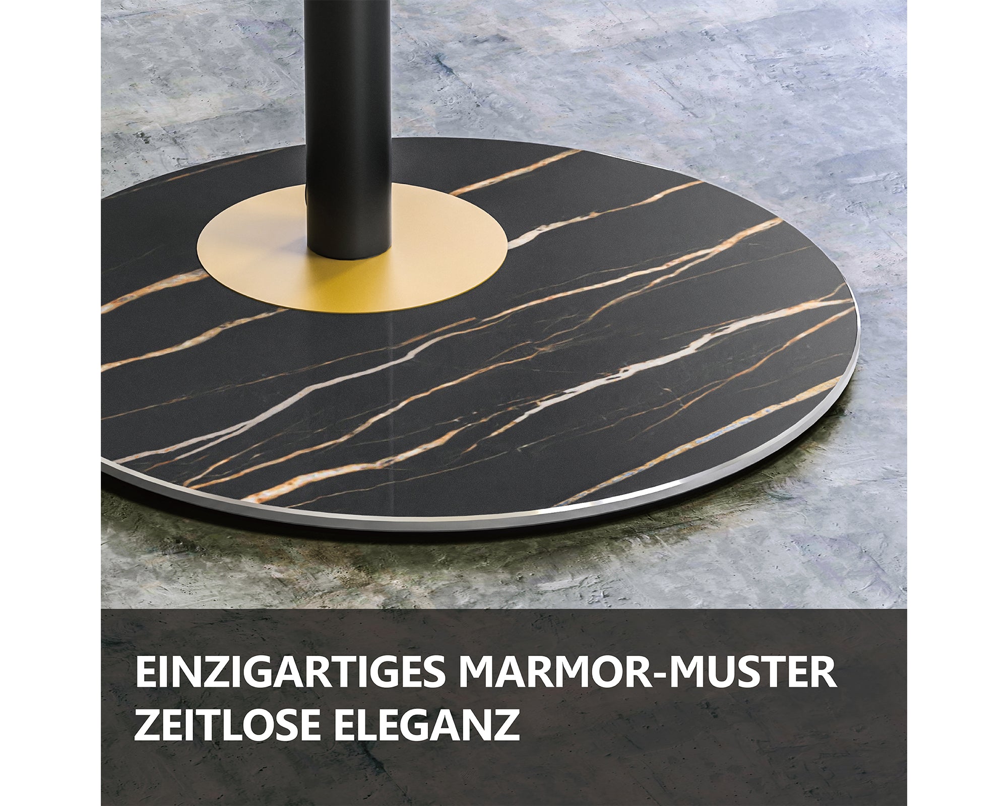 Stabiler TV-Standfuß-Marmormuster