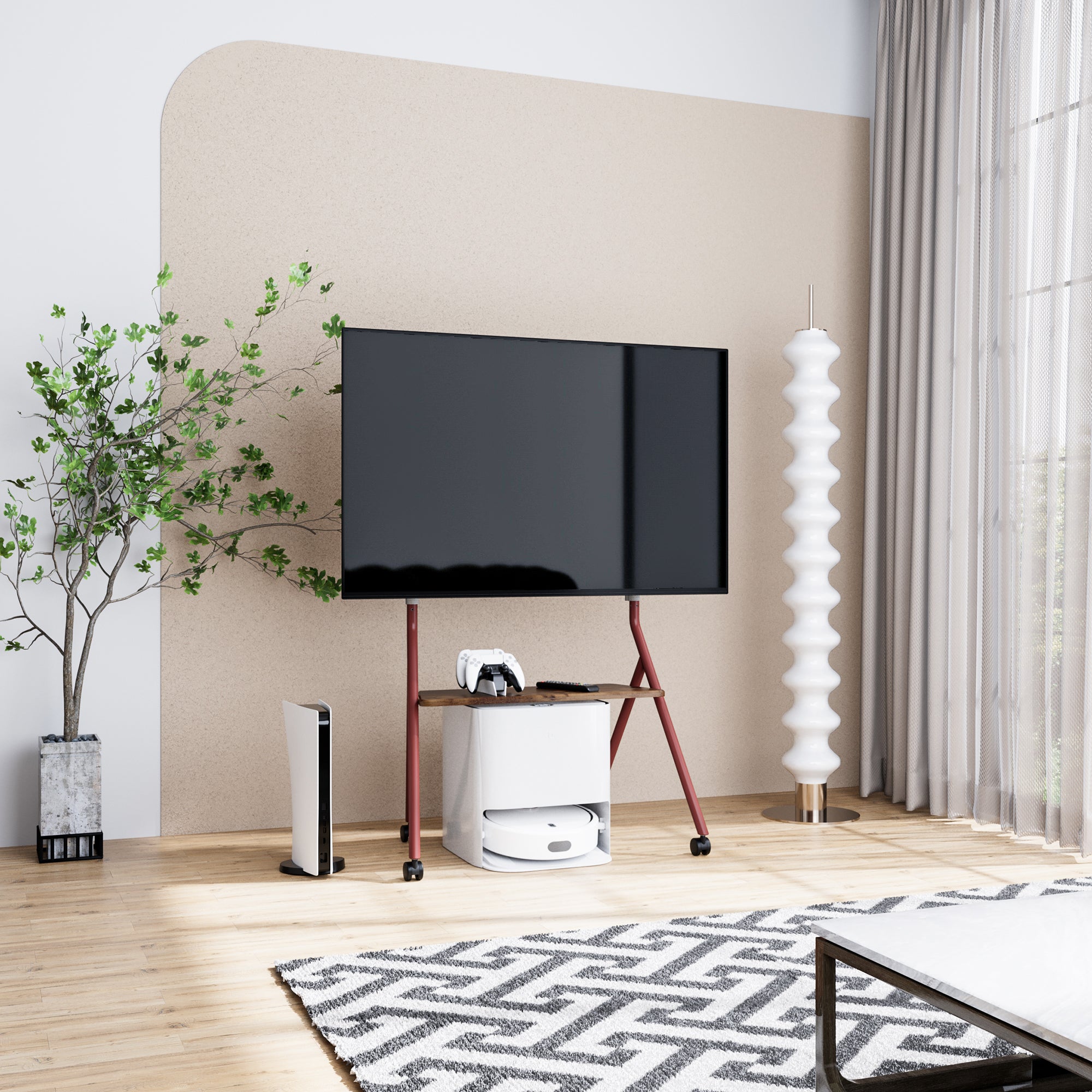 Collector TC78 Supporto tv da terra con ruote