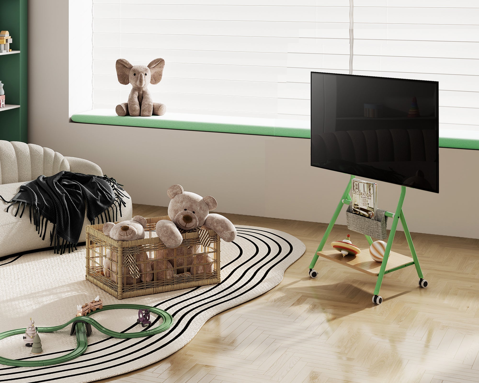 Collector TC65 Supporto tv da terra con ruote