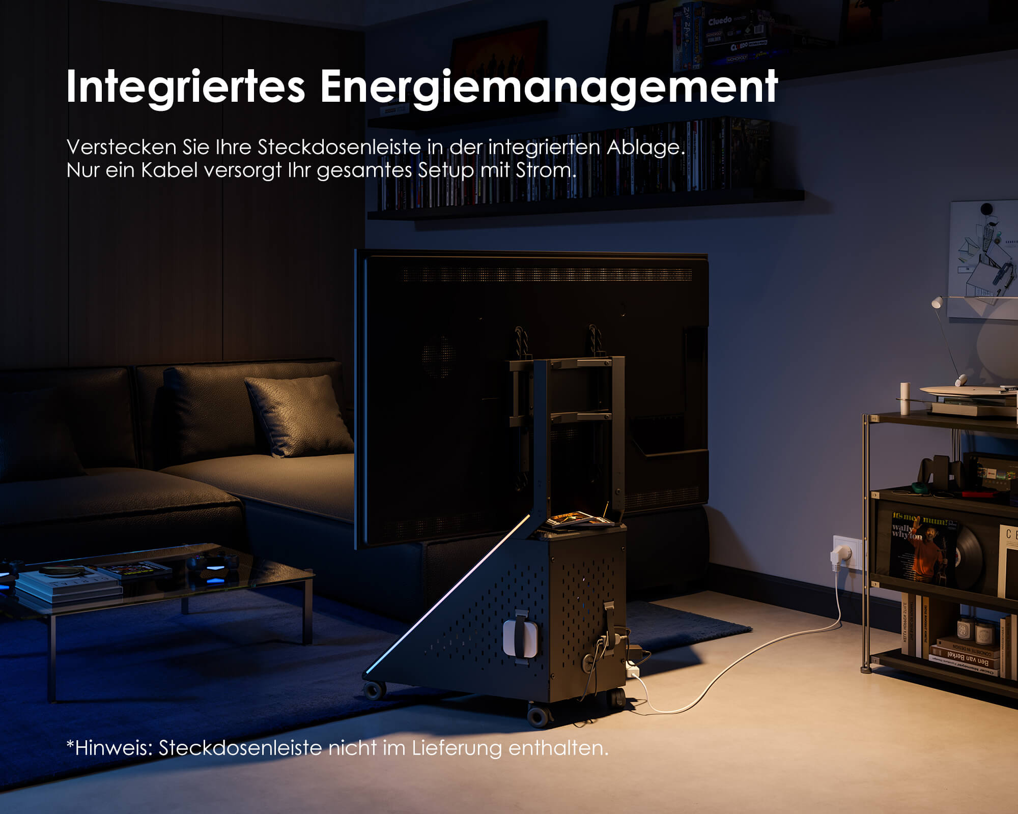 Eiffel Gaming FT65 TV Stand with Wheels