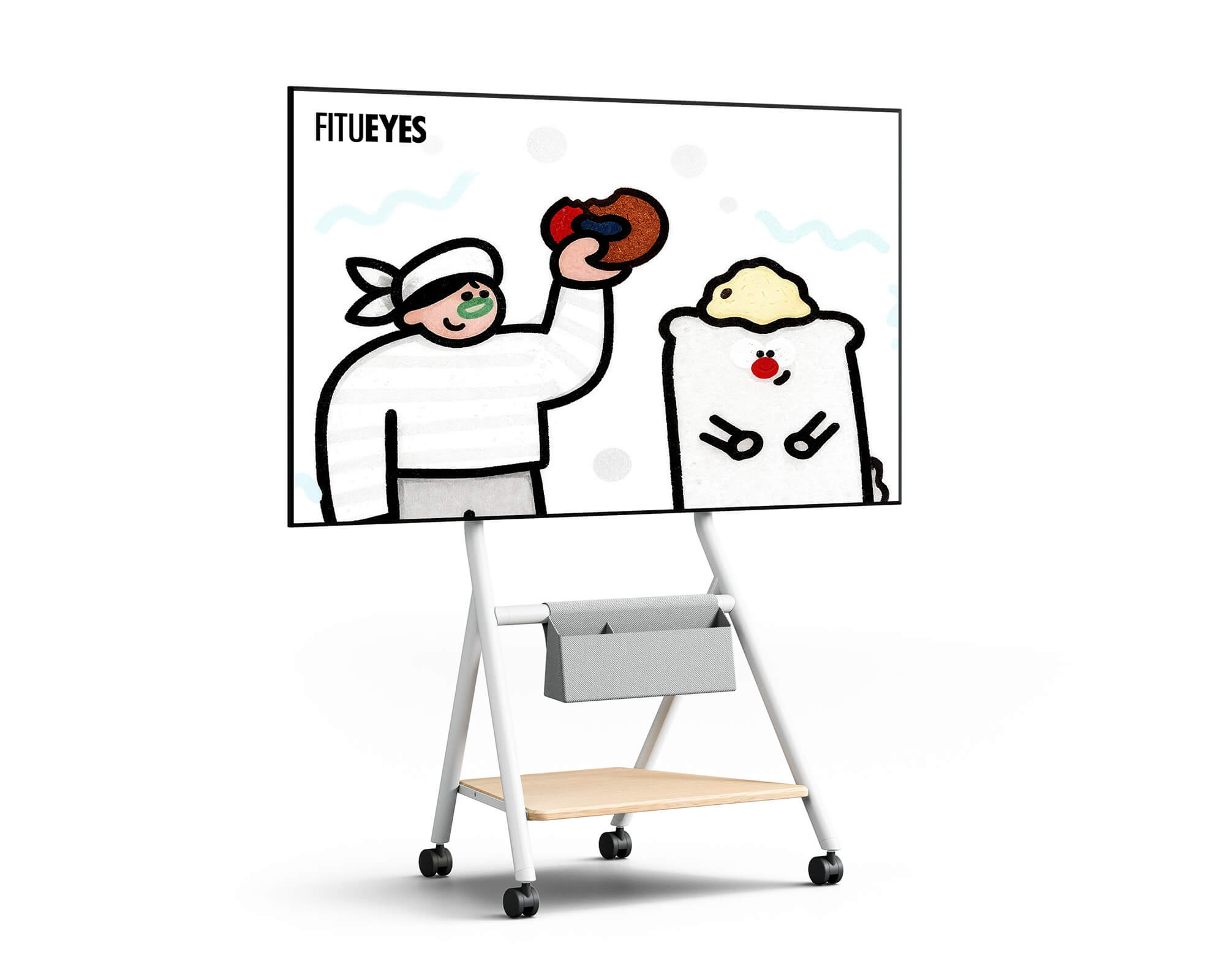 Collector TC65 Supporto tv da terra con ruote