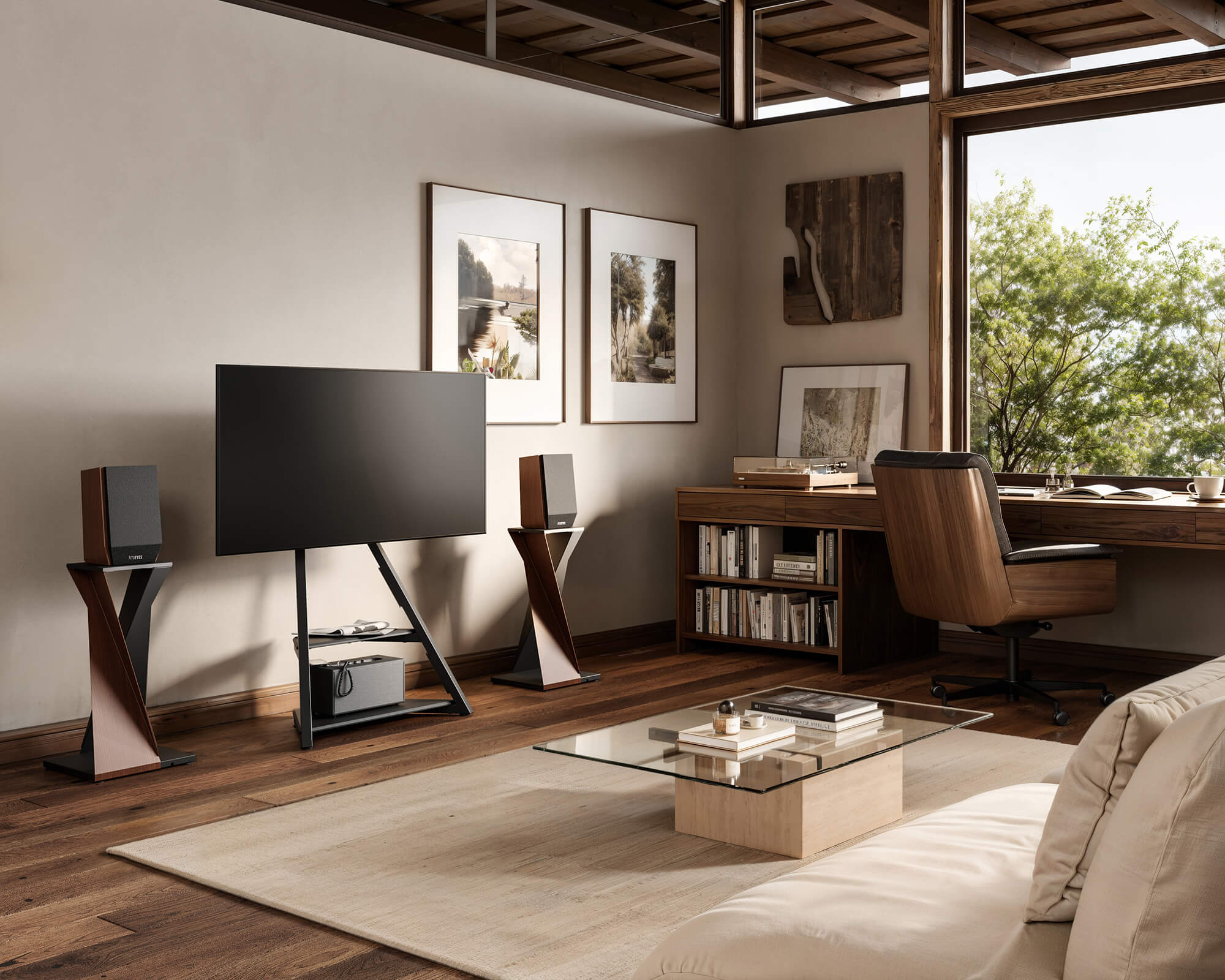 Eiffel Supporto TV con Ruote