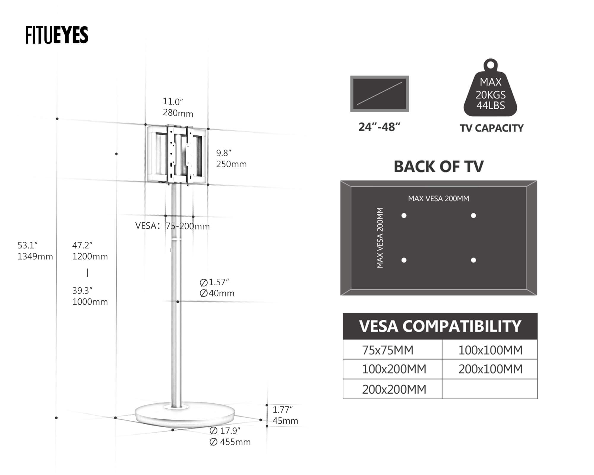 Porta TV Master 2nd FT48