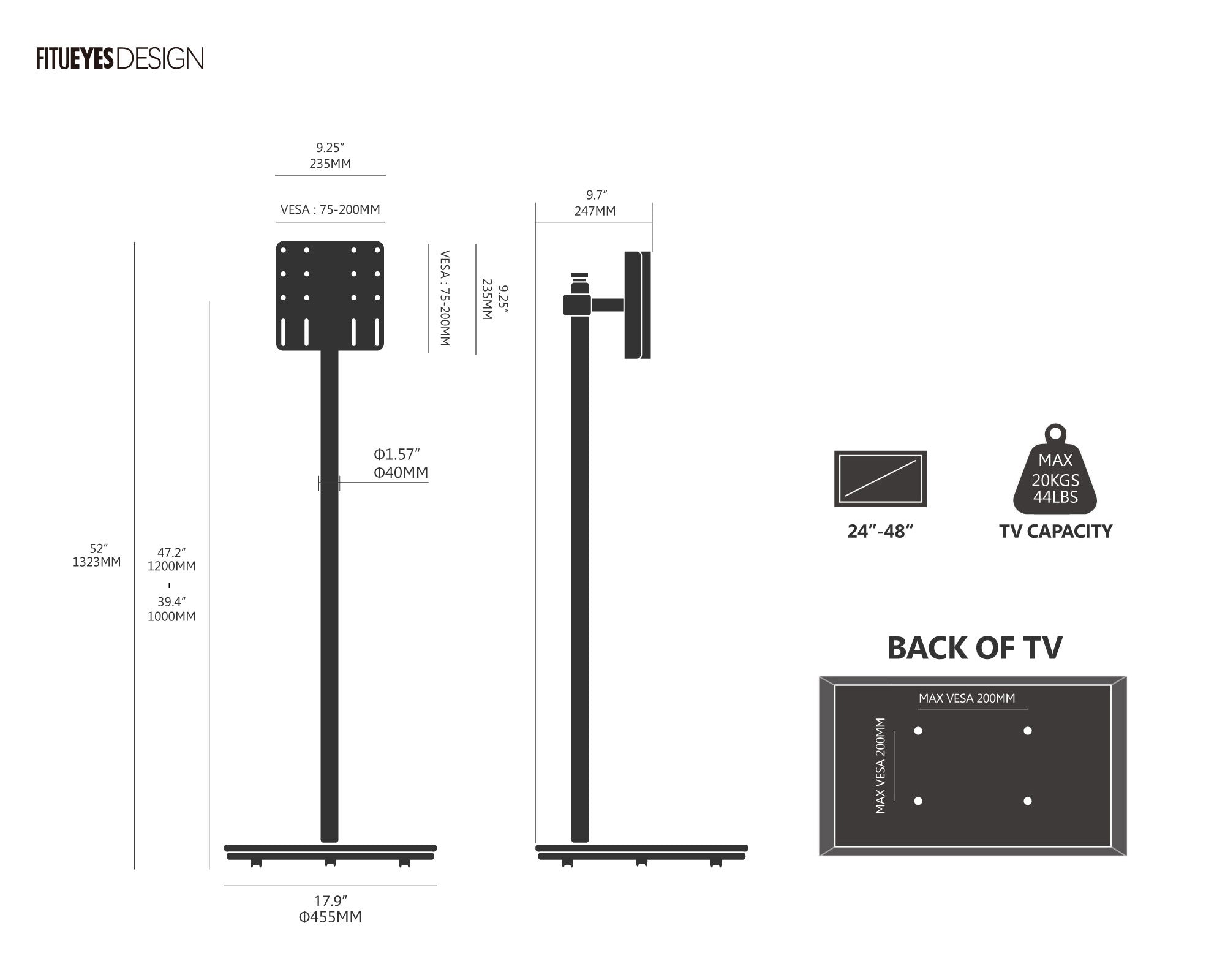 Porta TV Master 2nd Pro FT48